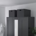 Коробка з кришкою IKEA TJENA чорний 35x50x30 см (103.743.48)