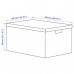 Коробка с крышкой IKEA TJENA черный 35x50x30 см (103.743.48)