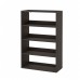 Стеллаж для книг IKEA HAVSTA темно-коричневый 81x35x123 см (103.910.41)