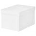 Коробка с крышкой IKEA TJENA белый 18x25x15 см (103.954.21)