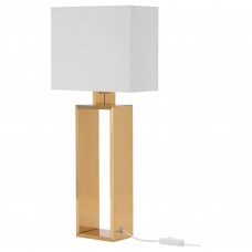 Лампа настільна IKEA STILTJE кремово-білий латунний (103.999.09)