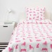 Комплект постільної білизни IKEA URSKOG тигр рожевий 150x200/50x60 см (104.027.56)
