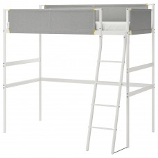 Каркас ліжка-горища IKEA VITVAL білий світло-сірий 90x200 см (104.112.42)