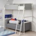 Каркас кровати-чердака IKEA VITVAL белый светло-серый 90x200 см (104.112.42)