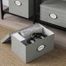 Коробка з кришкою IKEA KVARNVIK сірий 25x35x20 см (104.128.78)