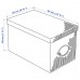 Коробка з кришкою IKEA KVARNVIK сірий 25x35x20 см (104.128.78)