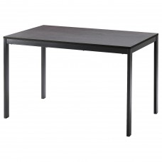Розкладний стіл IKEA VANGSTA чорний темно-коричневий 120/180x75 см (104.201.52)