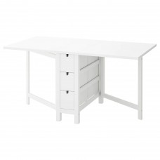 Стіл-книжка IKEA NORDEN білий 26/89/152x80 см (104.238.86)