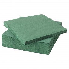 Серветка паперова IKEA FANTASTISK темно-зелений 33x33 см (104.259.94)
