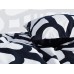 Комплект постільної білизни IKEA SKUGGBRACKA білий чорний 200x200/50x60 см (104.390.57)