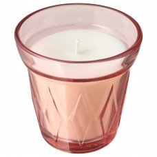 Свічка ароматична у склянці IKEA VALDOFT суниці лісові темно-рожевий 8 см (104.423.09)