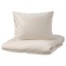 Комплект постільної білизни IKEA NATTJASMIN світло-бежевий 200x200/50x60 см (104.426.01)