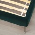Каркас ліжка з оббивкою IKEA TUFJORD темно-зелений 160x200 см (104.464.11)