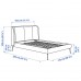 Каркас ліжка з оббивкою IKEA TUFJORD темно-зелений 160x200 см (104.464.11)