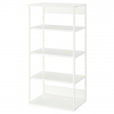 Відкритий стелаж IKEA PLATSA білий 60x40x120 см (104.525.72)