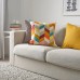 Подушка IKEA HANNELISE різнокольоровий 50x50 см (104.650.51)