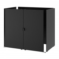 Шкаф IKEA GRILLSKAR черный 86x61 см (104.714.48)