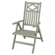 Кресло с регулируемой спинкой IKEA BONDHOLMEN серый (104.818.43)