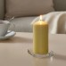 Неароматична формова свічка IKEA DAGLIGEN світло-жовтий 14 см (104.826.87)