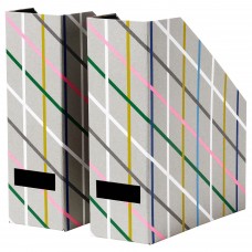 Сегрегатор для журналів IKEA TJENA різнобарвний сірий (104.838.37)