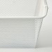 Сітчастий кошик із напрямною рейкою IKEA KOMPLEMENT білий 100x35 см (190.109.85)