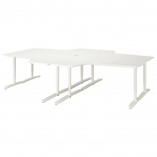 Письмовий стіл IKEA BEKANT білий 320x220 см (190.465.74)