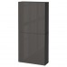 Навесной шкаф IKEA BESTA черно-коричневый 60x22x128 см (190.675.90)