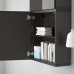 Навесной шкаф IKEA BESTA черно-коричневый 60x22x128 см (190.675.90)