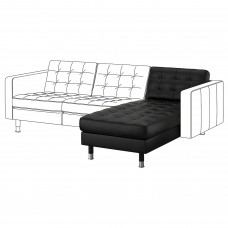 Кушетка - дополнительная диванная секция IKEA LANDSKRONA черный (191.240.34)