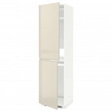 Висока кухонна шафа IKEA METOD білий світло-бежевий 60x60x220 см (191.435.70)