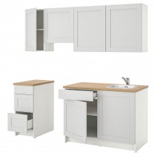 Кухня IKEA KNOXHULT сірий 220x61x220 см (191.804.35)