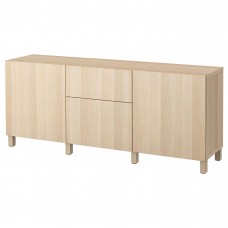 Комбинация мебели IKEA BESTA беленый дуб 180x42x74 см (191.956.39)
