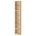 Стелаж для книг IKEA BILLY березовий шпон 40x28x237 см (192.177.40)