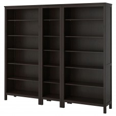 Стелаж для книг IKEA HEMNES чорно-коричневий 229x197 см (192.311.52)