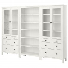 Комбінація шаф та стелажів IKEA HEMNES білий 270x197 см (192.337.59)