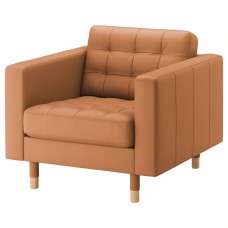 Кресло IKEA LANDSKRONA золотисто-коричневый (192.691.97)