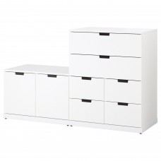 Комод з 8 шухлядами IKEA NORDLI білий 160x99 см (192.766.21)