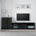 Комбінація шаф для TV IKEA BRIMNES чорний 258x41x95 см (192.782.10)