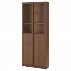 Книжный шкаф IKEA BILLY коричневый 80x30x202 см (192.817.69)
