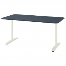 Письмовий стіл IKEA BEKANT синій білий 160x80 см (192.827.64)