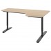 Кутовий правобічний письмовий стіл IKEA BEKANT 160x110 см (192.828.77)