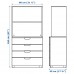 Комбінація меблів IKEA GALANT білений дубовий шпон 80x160 см (192.851.64)