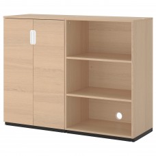 Стеллаж для книг IKEA GALANT беленый дуб 160x120 см (192.857.91)