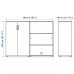 Стеллаж для книг IKEA GALANT беленый дуб 160x120 см (192.857.91)