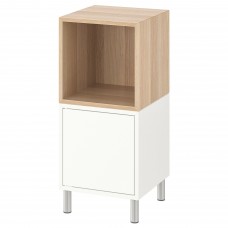 Комбінація шаф на ніжках IKEA EKET білий білений дуб 35x35x80 см (192.864.13)