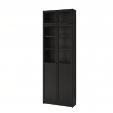 Книжный шкаф IKEA BILLY черно-коричневый 80x30x237 см (192.873.37)