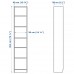 Книжкова шафа IKEA BILLY / OXBERG чорно-коричневий скло 40x30x202 см (192.873.99)