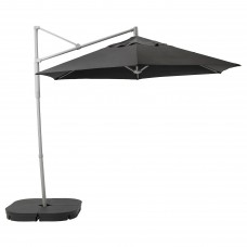 Підвісна парасолька з основою IKEA OXNO / LINDOJA чорний 300 см (192.914.62)