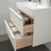 Шкаф для раковины IKEA GODMORGON / BRAVIKEN глянцевый белый 80x48x68 см (192.923.86)