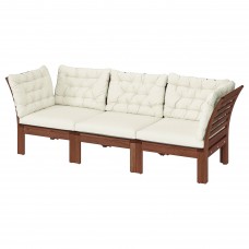 3-місний модульний диван IKEA APPLARO коричневий бежевий 223x80x80 см (193.037.47)